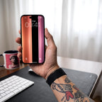 Colonna — lock screen sull'iPhone, in mano