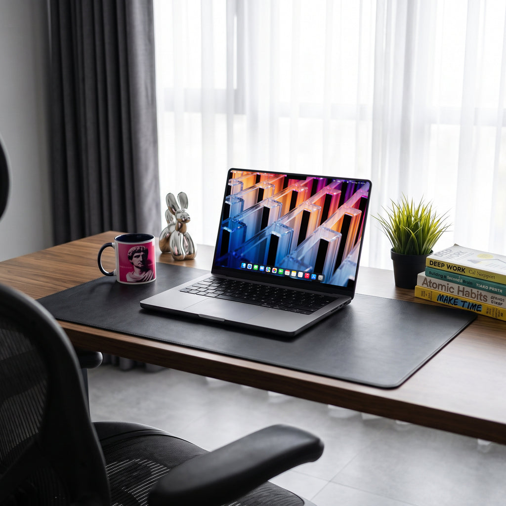 Vetrata — MacBook, scena scrivania