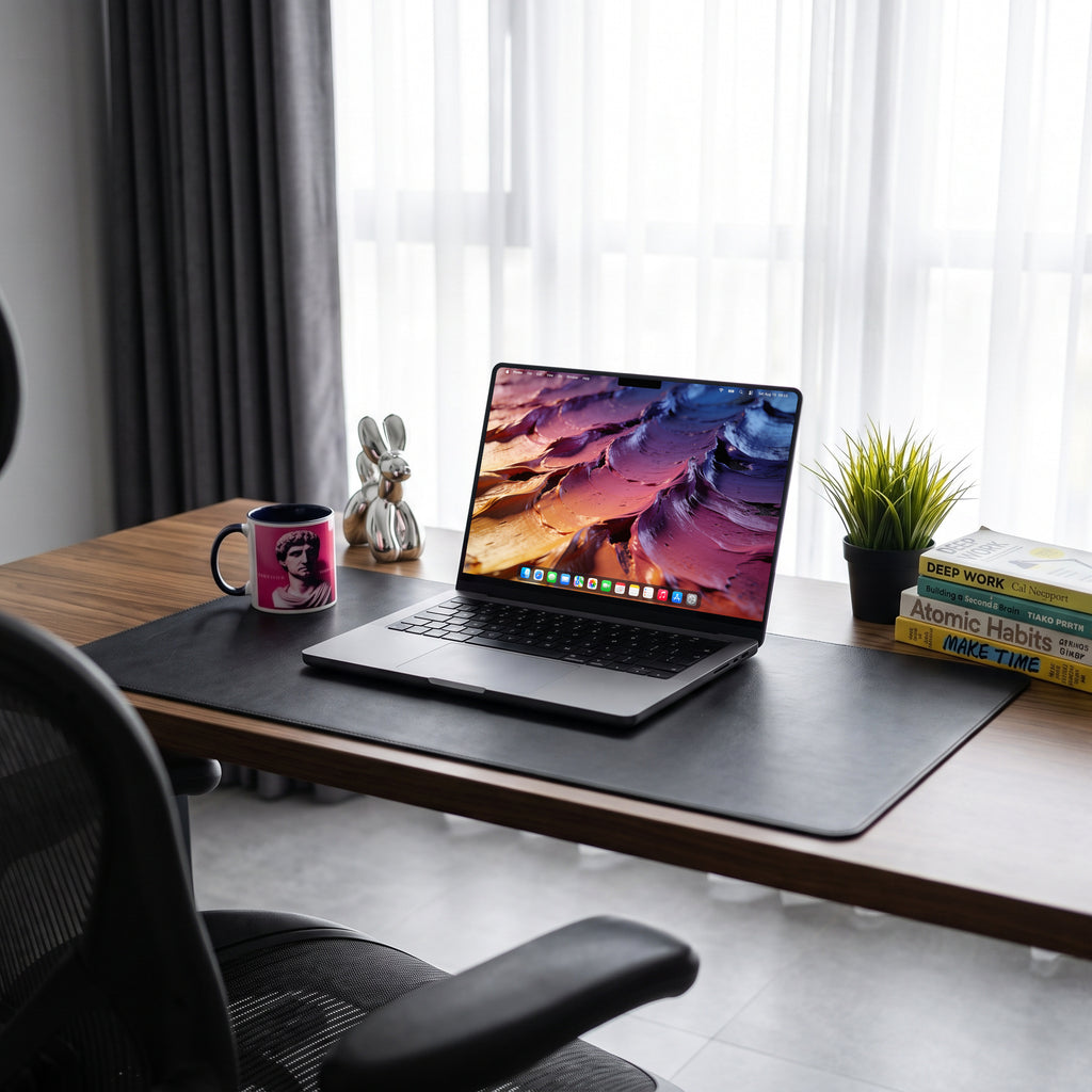 Materia — MacBook, scena scrivania