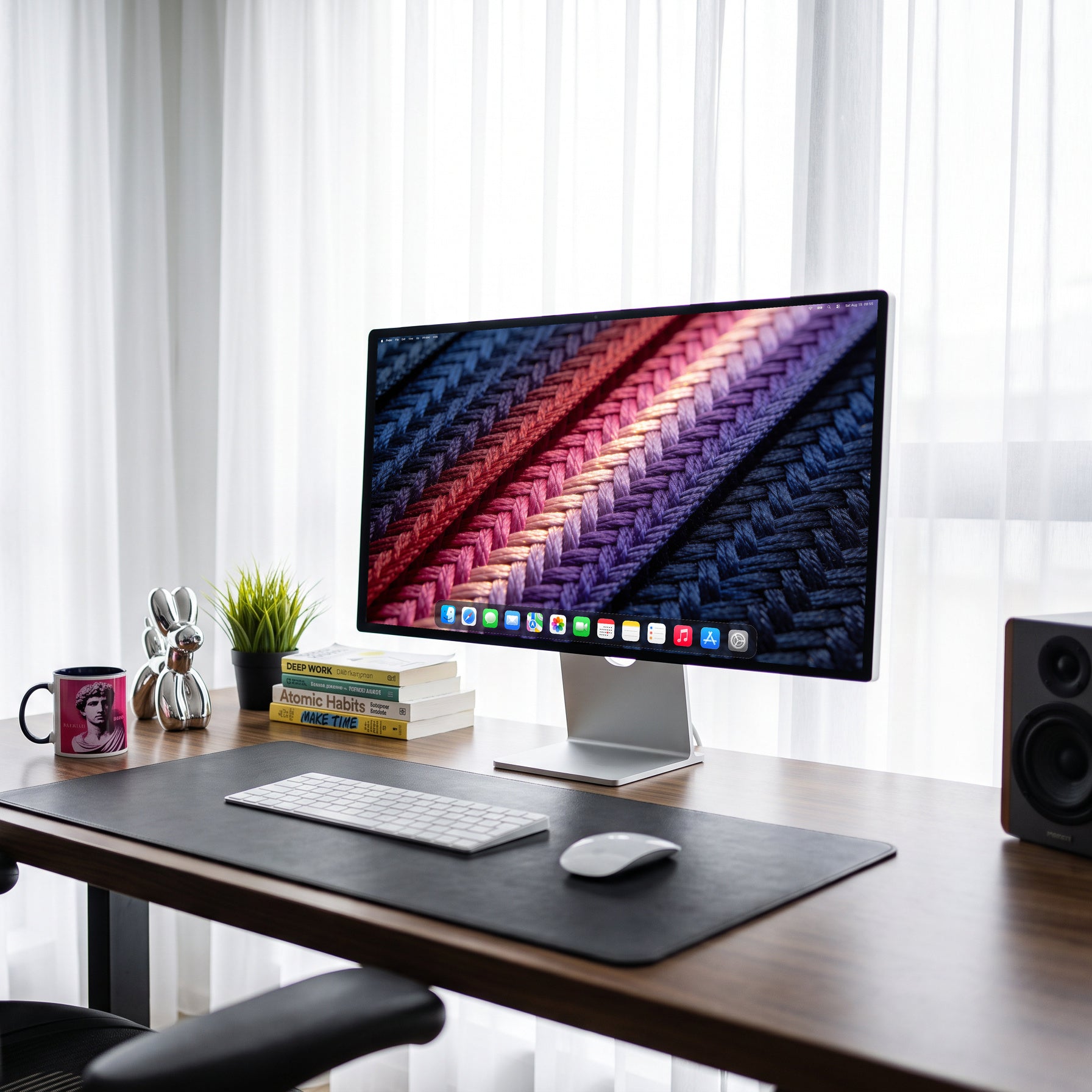Spiga — Apple Studio Display, scena scrivania