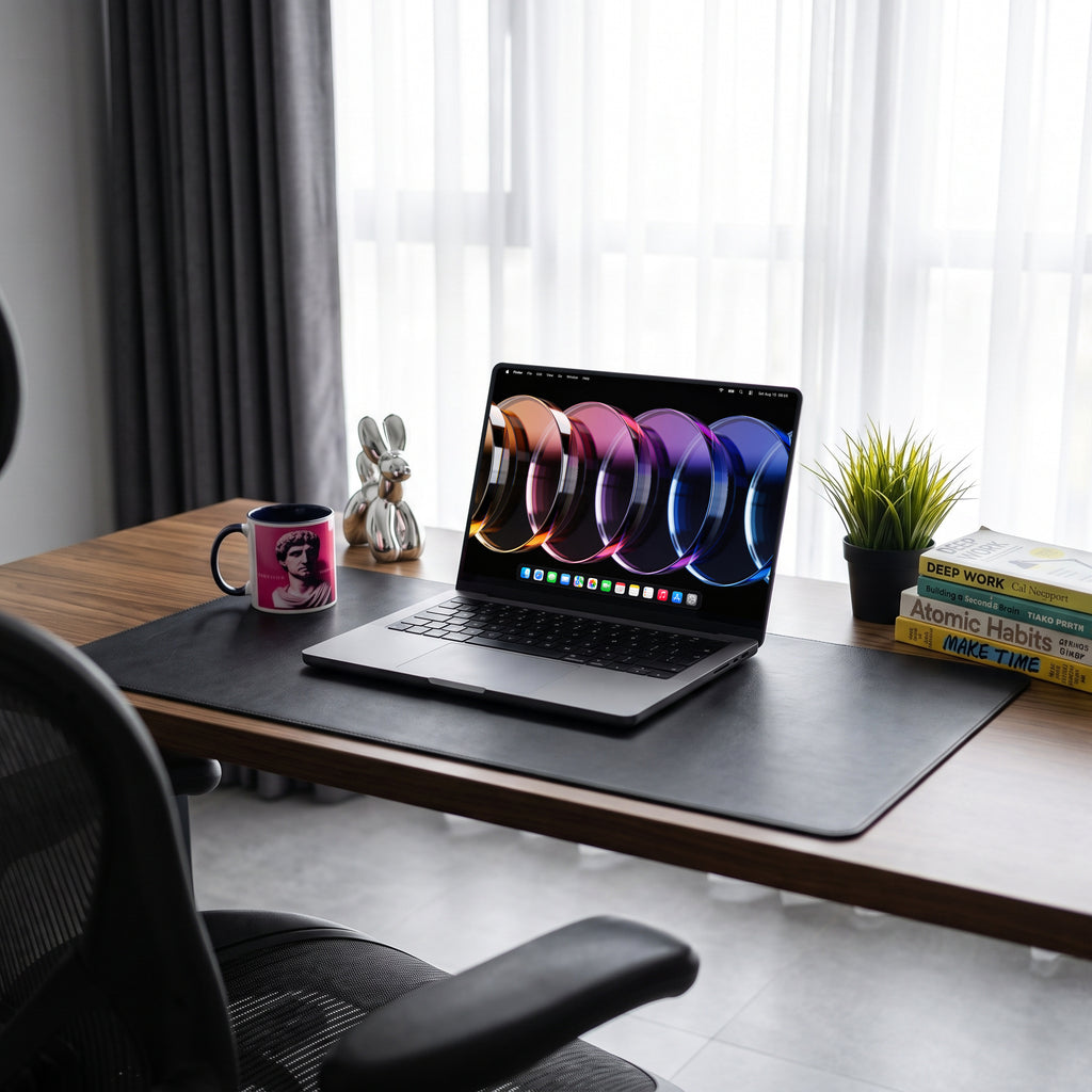 Lente — MacBook, scena scrivania