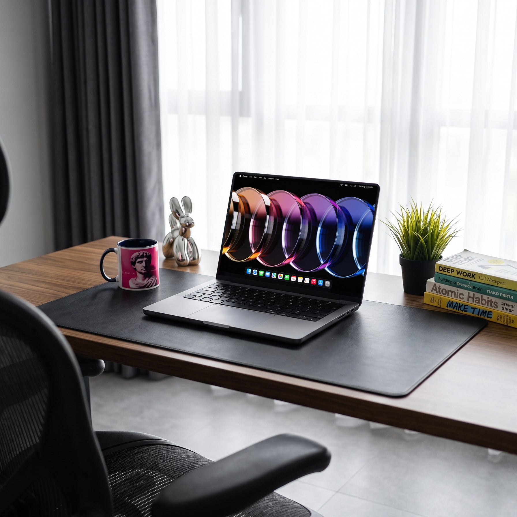 Lente — MacBook, scena scrivania