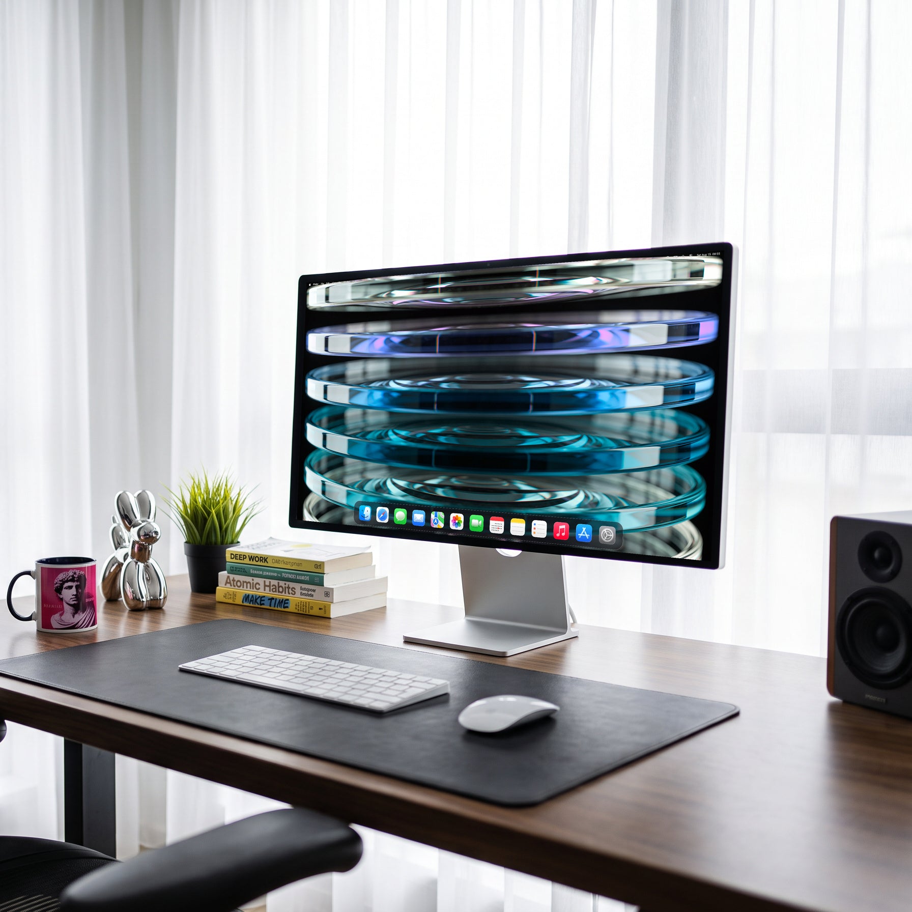 Pila — Apple Studio Display, scena scrivania