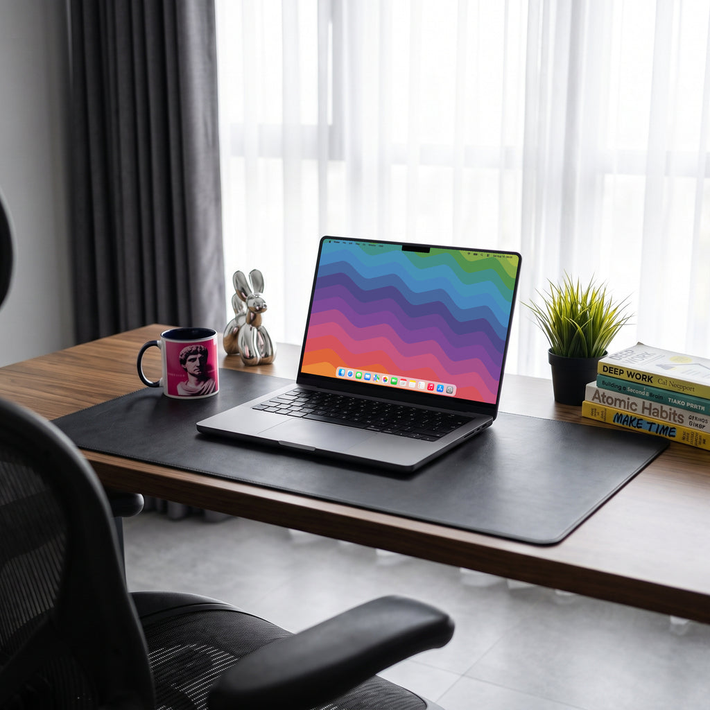 Gradino — MacBook, scena scrivania